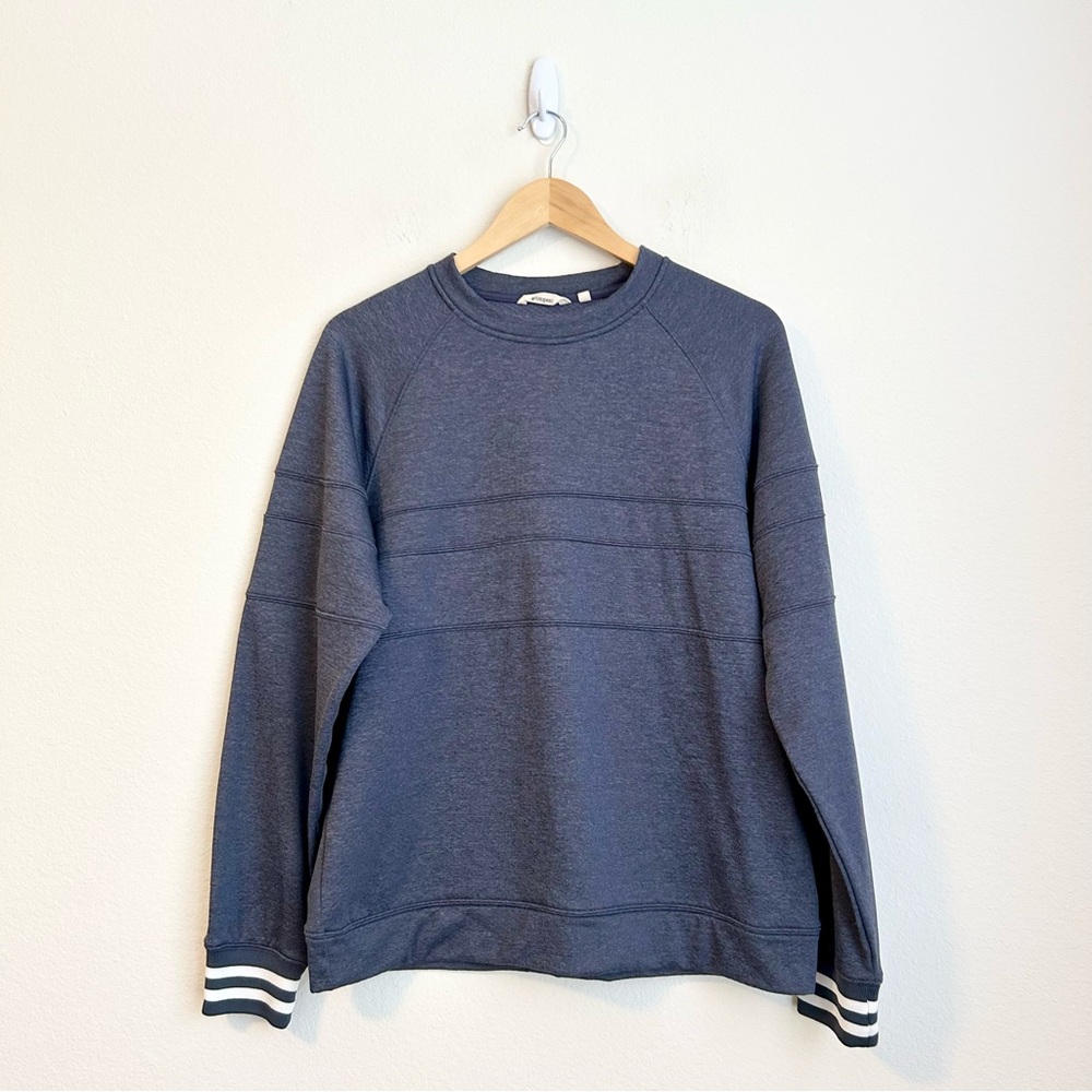 Cotopaxi Men’s Bandera Crewneck Sweatshirt Pullover Navy Blue, Size Medium